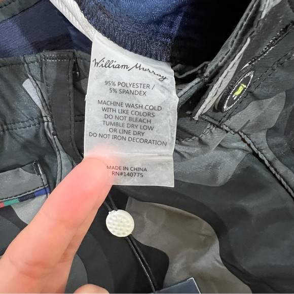 William Murray Bunker Camo Golf Novelty Pants Size 32 - Picture 9 of 12